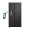 Haier Ψυγείο Ντουλάπα 601lt Total NoFrost Υ177.5xΠ90.5xΒ72.6εκ. Μαύρο HSW79F18DIPT